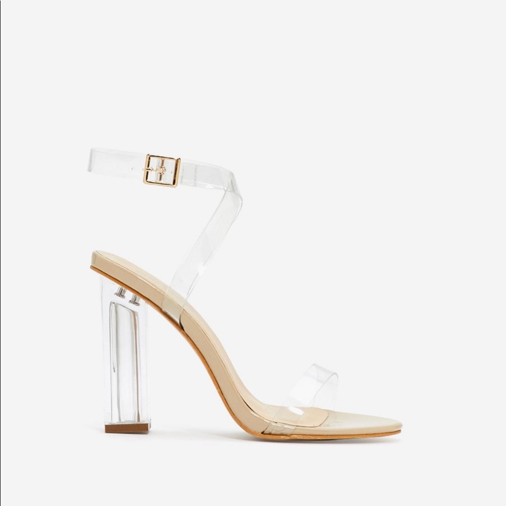 Nasty Gal Let’s Be Clear Heels (NEW/NEVER WORN)